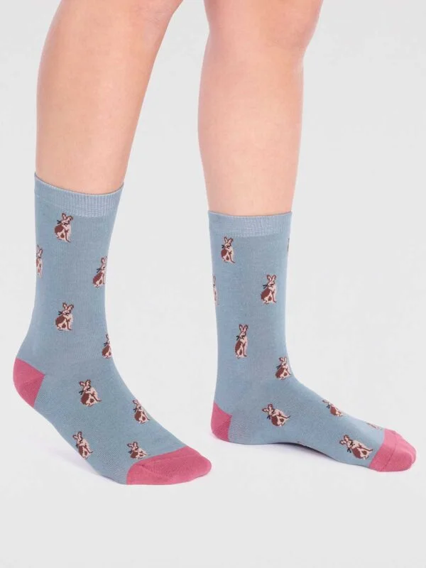 Thought Pack of 3 Kiara Bamboo Bunny Socks (Adult Size 4-7) - Image 4