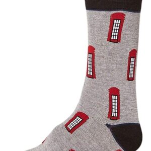 Thought London Phone Box Bamboo Socks (Adult Size 7-11)