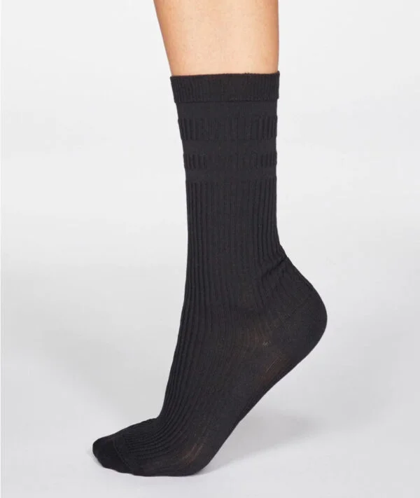 Thought Beatrice Seacell Diabetic Socks Black (Adult Size 4-7)