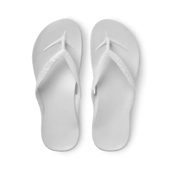 White - Arch Support Flip Flops - Image 2