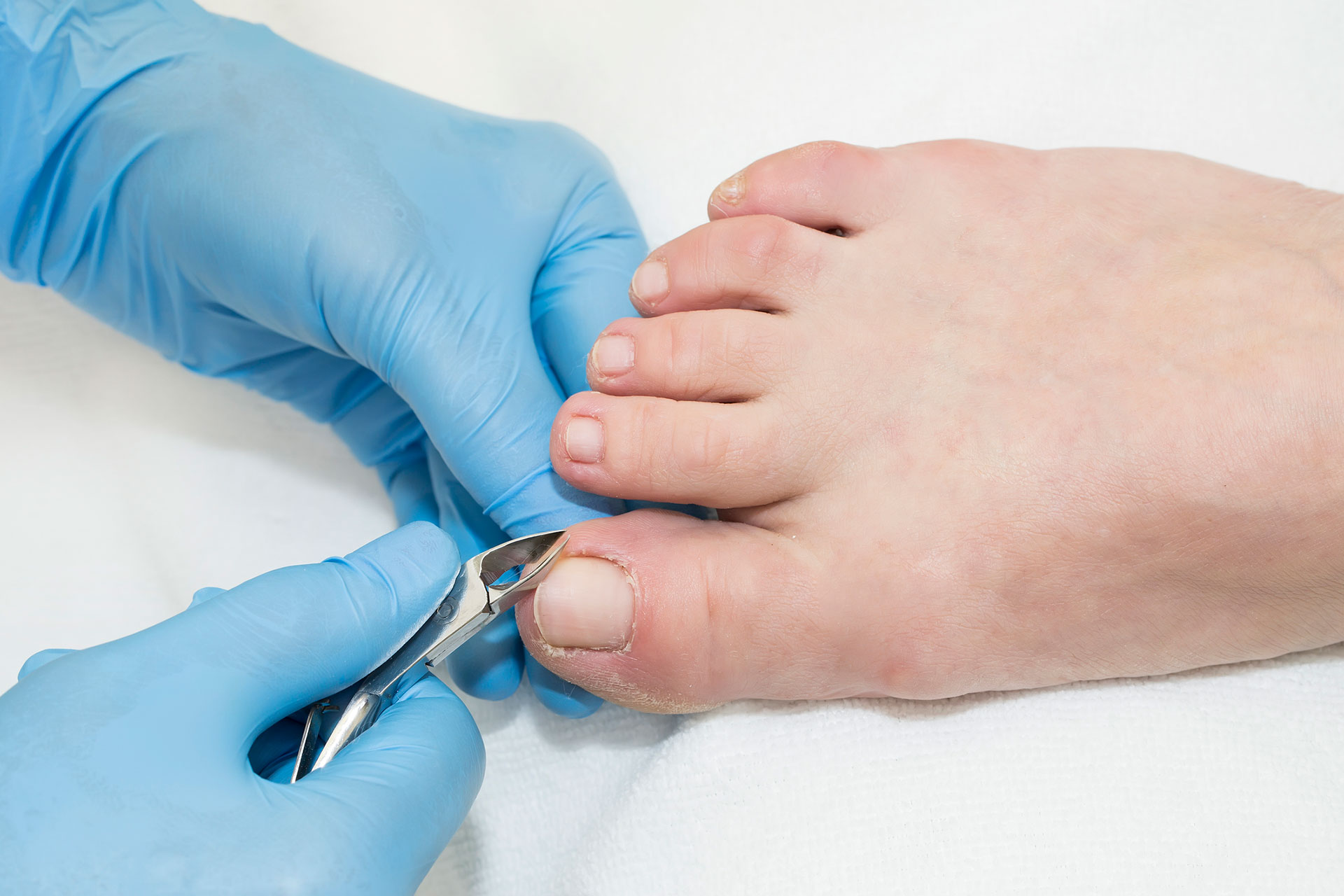 Process of pedicure